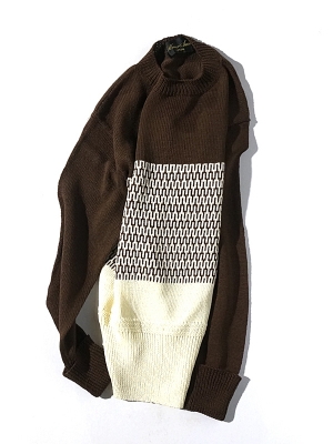 Haversack Attire 5G Border knit - Brown