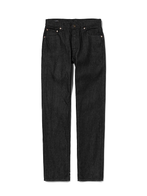 Demil Lot 012CB Slim Straight Cone Mills Black Selvedge Jaeans